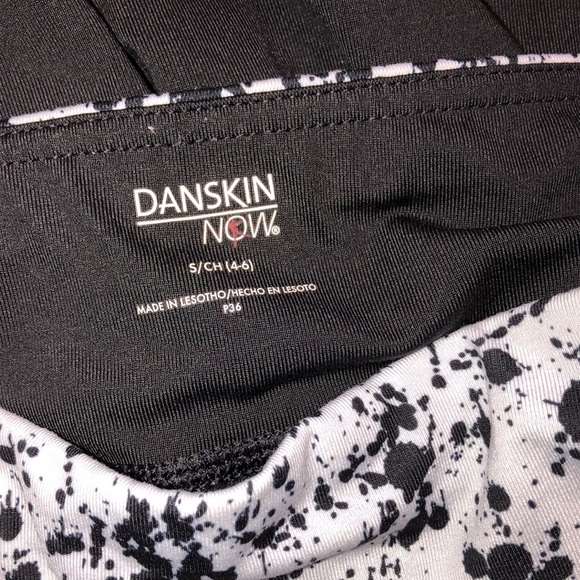 Danskin now size small black paint crop leggings - Picture 3 of 5